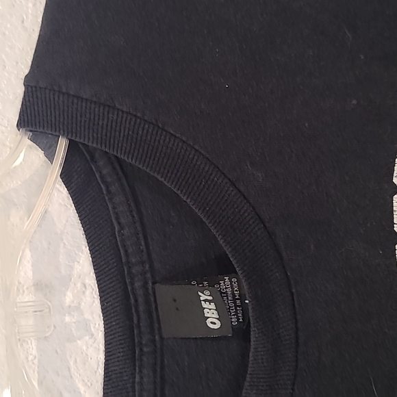 Obey black tshirt worldwide propaganda large - Picture 4 of 9